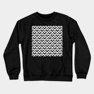 Black and White Vintage Diamonds Crewneck Sweatshirt